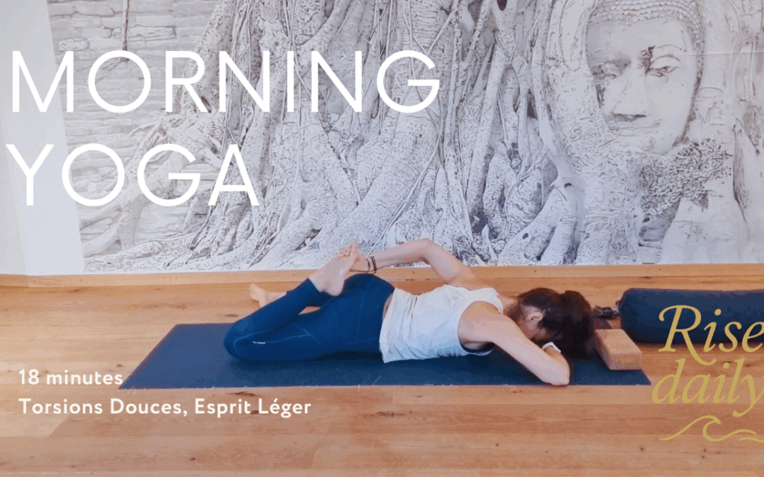 Yoga Hatha Doux – 18 min | Torsions de la Colonne & Libération du Psoas